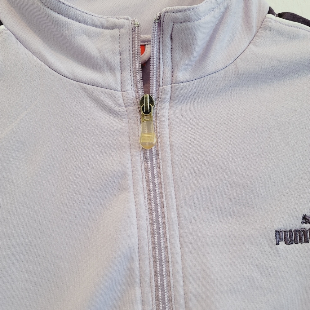 💕 Puma Zip Up Classic Jacket Pastel Purple Medium - Picture 7 of 14